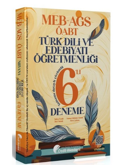 ÖABT MEB-AGS Türk Dili ve Edebiyatı 6 Deneme Çözümlü 