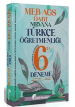 ÖABT MEB-AGS Türkçe Öğretmenliği NİRVANA 6 Deneme Çözümlü