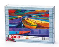 Renkli Kayıklar Ahşap Puzzle 2000 Parça (OB53-MM)