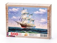 Fırtınada Yelkenli Ahşap Puzzle 500 Parça (MZ36-D)