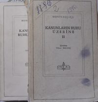 Kanunların Ruhu Üzerine 2 Cilt (2-D-63)