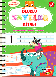 Sayıları Yazmayı Kolayca Öğreten Kitap & Sihirli Uçan Kalemli Oluklu (kabartmalı) Sayılar Kitabı