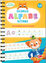 Alfabe Yazı Kitabı Sihirli Uçan Kalemli Oluklu (Kabartmalı) & Yazmayı Kolayca Öğreten Kitap