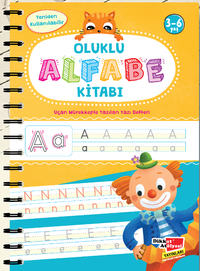 Alfabe Yazı Kitabı Sihirli Uçan Kalemli Oluklu (Kabartmalı) & Yazmayı Kolayca Öğreten Kitap