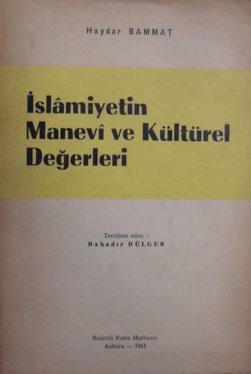 İslamiyetin Manevi ve Kültürel Değerleri (1-G-38)