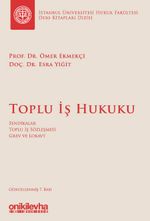 Toplu İş Hukuku Dersleri İstanbul Üniversitesi Hukuk Fakültesi Ders Kitapları Dizisi