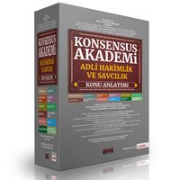 Konsensus Akademi Adli Hakimlik ve Savcılık Konu Anlatımı (12 Modül Modüler Set)