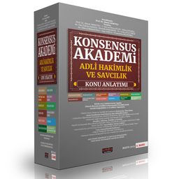 Konsensus Akademi Adli Hakimlik ve Savcılık Konu Anlatımı (12 Modül Modüler Set)