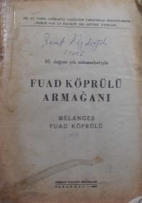 Fuad Köprülü Armağanı – Melanges Fuad Köprülü / 13-Z-166