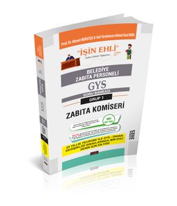 GYS Belediye Zabıta Personeli Soru Bankası Grup 1 Zabıta Komiseri