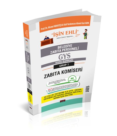 GYS Belediye Zabıta Personeli Soru Bankası Grup 1 Zabıta Komiseri