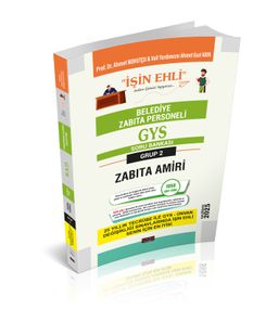 GYS Belediye Zabıta Personeli Soru Bankası Grup 2 Zabıta Amiri