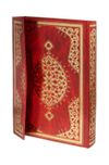 Kur'an-ı Kerim - Mehmet &Ouml;z&ccedil;ay Hatlı, Rahle Boy, 2 Renkli, Kırmızı Cilt