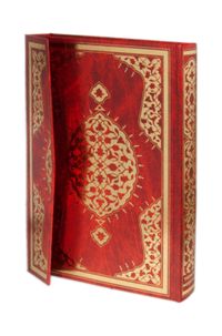 Kur'an-ı Kerim - Mehmet Özçay Hatlı, Rahle Boy, 2 Renkli, Kırmızı Cilt