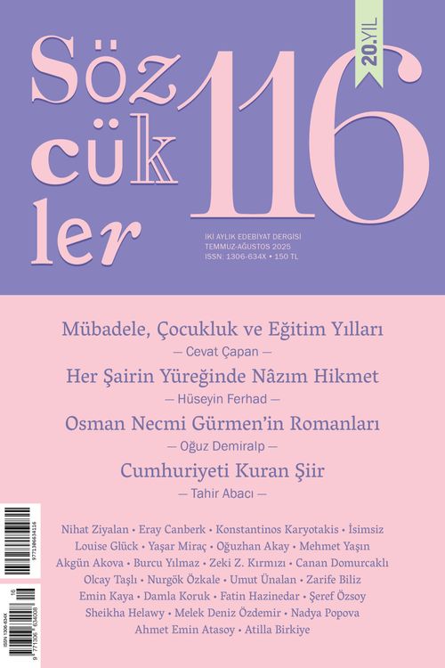 Sözcükler Dergisi 116. Sayı (Temmuz-Ağustos 2025)
