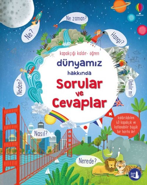 Dünyamız  Hakkında Sorular ve Cevaplar (Hareketli Karton Kitap) (Ciltli)