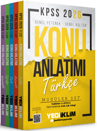 2026 KPSS Genel Yetenek - Genel Kültür Konu Anlatımı Modüler Set ( 5 Kitap)