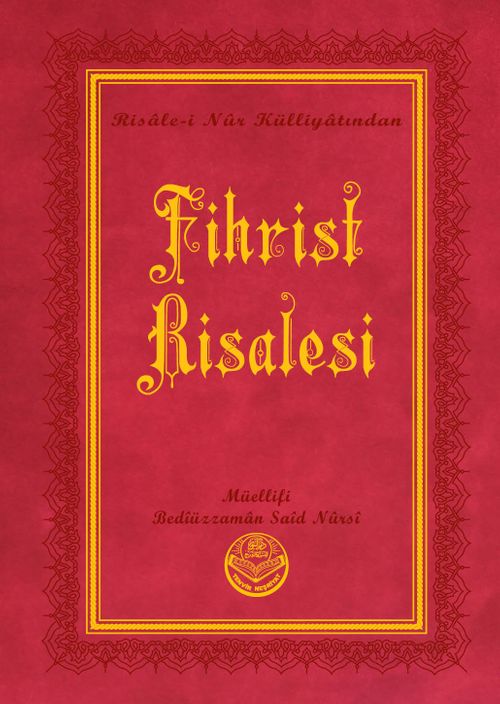 Fihrist Risalesi Risalei Nur Külliyatından (Orta Boy, Termo Cilt)
