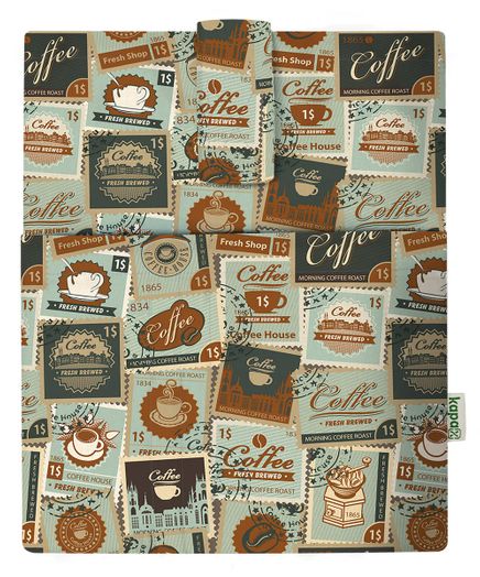 Kapax Mona Cepli Kitap Kılıfı (Kahve-Pul 207)