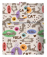 Kapax Mona Cepli Kitap Kılıfı (Yoga Kedi - 211)