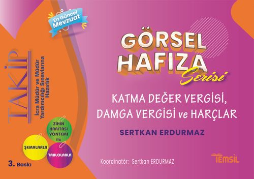 İcra Müdür ve Müdürlüğü Sınavlarına Hazırlık Görsel Hafıza Serisi  Katma Değer Vergisi - Damga Vergisi - Harçlar