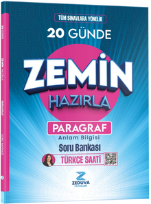 Türkçe Saati 20 Günde Zemin Hazırla Paragraf Anlam Bilgisi Soru Bankası