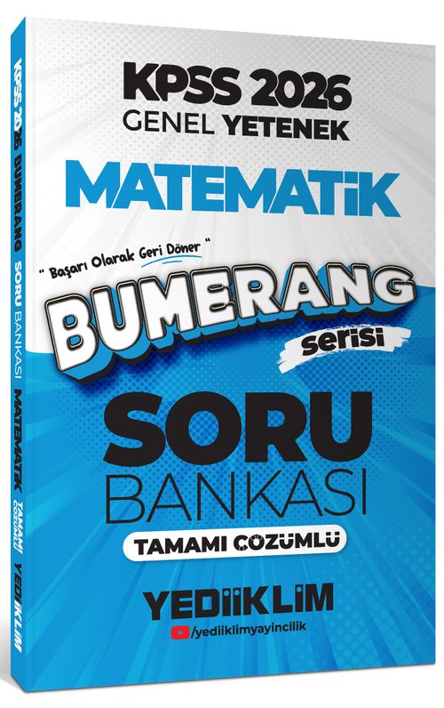 2026 KPSS Genel Yetenek Bumerang Matematik Tamamı Çözümlü Soru Bankası