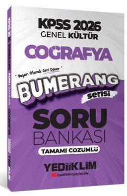 2026 KPSS Genel Kültür Bumerang Coğrafya Tamamı Çözümlü Soru Bankası