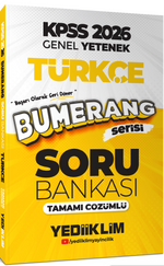2026 KPSS Genel Yetenek Bumerang Türkçe Tamamı Çözümlü Soru Bankası