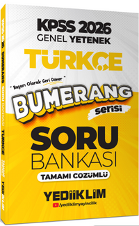 2026 KPSS Genel Yetenek Bumerang Türkçe Tamamı Çözümlü Soru Bankası
