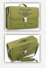 Kuranı Kerim Orta Boy  30 Cüz Yeşil Çanta Kare Kodlu