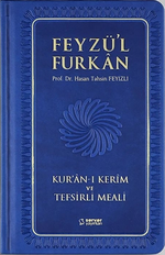 Feyzü'l Furkan Kur'an-ı Kerim ve Tefsirli Meali (Sempatik Cep Boy - Ciltli) Lacivert