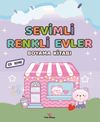 Sevimli Renkli Evler Boyama Kitabı