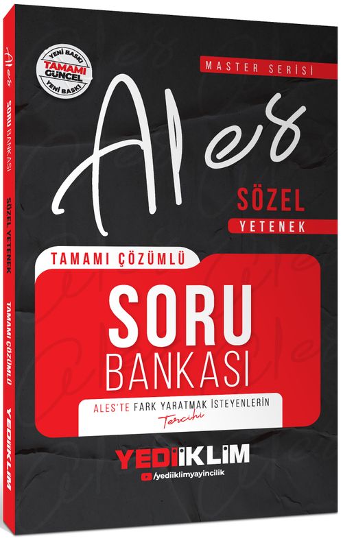2026 ALES Sözel Yetenek Tamamı Çözümlü Soru Bankası