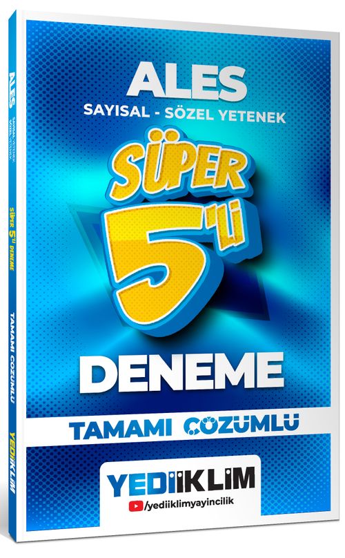 2026 ALES Sayısal - Sözel Yetenek Tamamı Çözümlü Süper 5'li Deneme