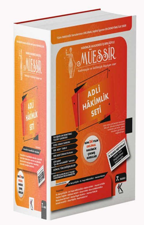 Müessir Adli Hakimlik Çıkmış Soru Bankası