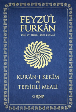 Feyzü'l Furkan Kur'an-ı Kerîm ve Tefsirli Meali (Büyük Boy - Mushaf ve Meal - İnce Cilt) Lacivert  