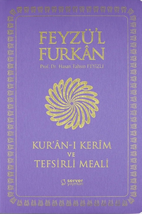 Feyzü'l Furkan Kur'an-ı Kerîm ve Tefsirli Meali (Büyük Boy - Mushaf ve Meal - İnce Cilt) Lila  