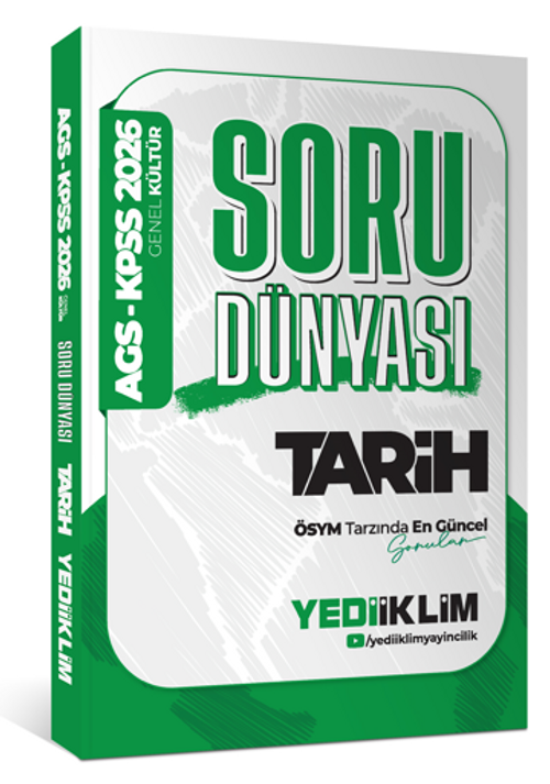 2026 KPSS-AGS Genel Kültür Tarih Soru Dünyası