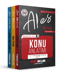 2026 Master Serisi ALES Sayısal-Sözel Yetenek Modüler Set+5 Deneme (3 Kitap)