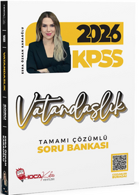 2026 KPSS Vatandaşlık Soru Bankası Çözümlü