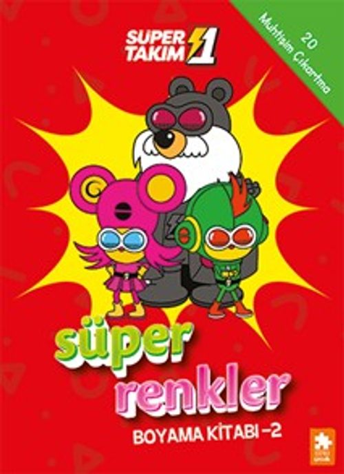 Süper 1 Takım Süper Renkler Boyama Kitabı 2