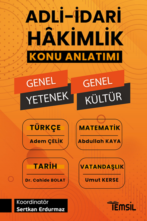 Adli- İdari Hakimlik Genel Yetenek - Genel Kültür Konu Anlatımı