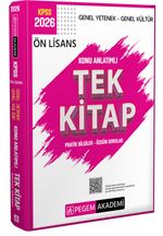 2026 KPSS Genel Yetenek Genel Kültür Ön Lisans Konu Anlatımlı Tek Kitap