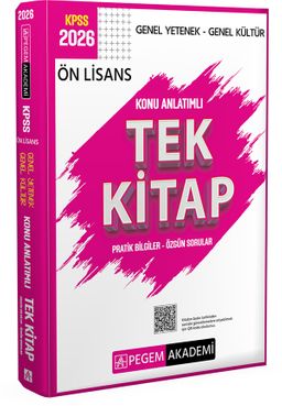 2026 KPSS Genel Yetenek Genel Kültür Ön Lisans Konu Anlatımlı Tek Kitap