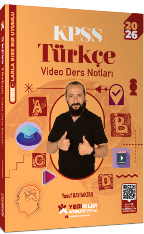 2026 KPSS Atölye Serisi Genel Yetenek Türkçe Video Ders Notları