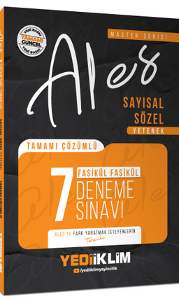 2026 Master Serisi ALES Sayısal Sözel Yetenek Tamamı Çözümlü Fasikül 7 Deneme