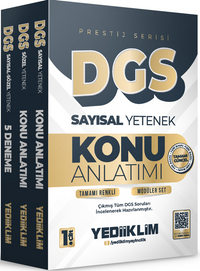 2026 DGS Prestij Serisi Tamamı Renkli Konu Anlatımı Modüler Set (3 Kitap)