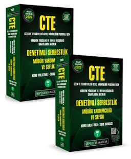 2025 CTE Adalet Bakanlığı Ceza ve Tevkifevleri Genel Müdürlüğü Görevde Yükselme ve Ünvan Değişikliği Sınavı Konu Anlatımlı Soru Bankası Denetimli Serbestlik Müdür Yardımcılığı ve Şeflik (2 Cilt)