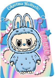 Mavi Labubu - Çıkartma Hediyeli Boyama Kitabı